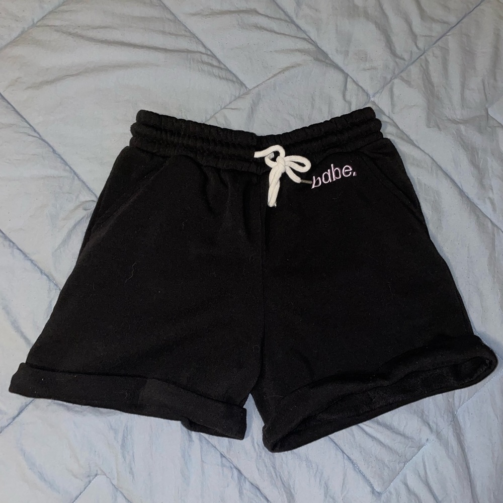 Black Sweat Shorts - Medium